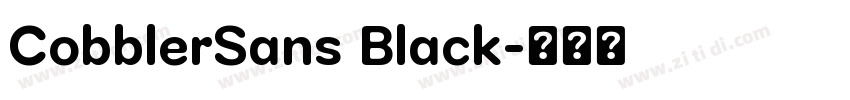 CobblerSans Black字体转换